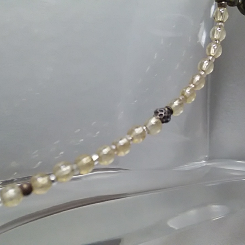 Handmade Beaded Necklace with Sterling Silver Pendant - Picture 4 of 8